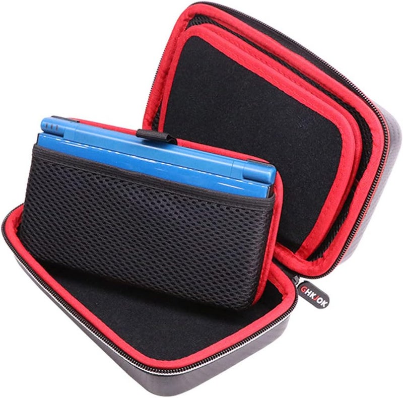 VSEER Carrying Case for New 3DS XL / New 2DS XL, Hard Protective Shell Travel Case for Nintendo 3DS/3DS XL/New 3DS/New 3DS XL- [Black/Red] - Image 3